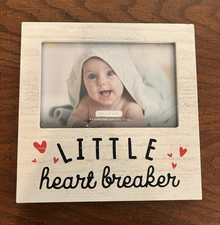 kate milo Little Heart Breaker Hearts Baby Picture Frame White/Red 4x6
