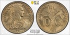 Indochina 10 Cents 1941 S (San Francisco Mint) PCGS MS 64