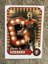 Topps 2025 Steven Gerrard #22 Liverpool Premier League Soccer Trading Card