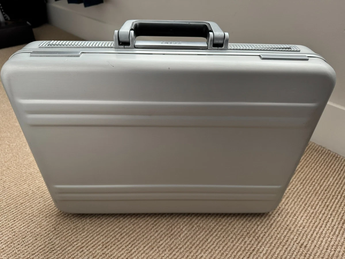 Zero Halliburton Silver Briefcase/Document Case Bags for Men for