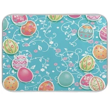Easter Dish Drying Mat for Kitchen Counter Absorbent Accessories Dish Drainin...