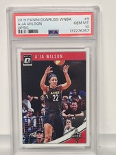 2019 Panini Donruss WNBA A'JA WILSON OPTIC PSA GEM MT 10