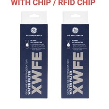 Genuine GE XWFE Refrigerator Water Filter Replacment WITH CHIP NEW IN BOX2 pack 