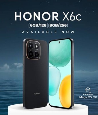 Honor X6c 4G Black 128GB + 6GB Dual-SIM Factory Unlocked GSM NEW