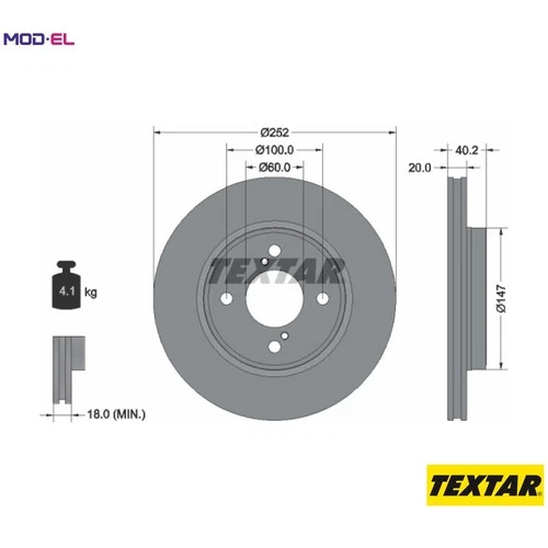 2x BRAKE DISC 92303703 FOR SUZUKI K10C 1.0L 3cyl SWIFT V/SK12CK12CSK12M 1.2L