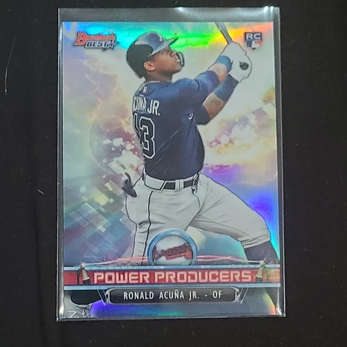 2018 Bowmans Best Ronald Acuna Jr Refractor Power Producers RC Rookie #PP-RAJ