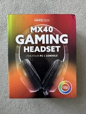 MaxxTech MX40 Gaming Headset | LED | PC, PS5, Xbox, Switch | New & Sealed