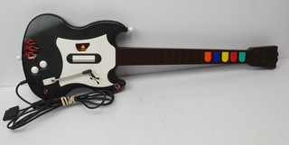 PlayStation 2 Guitar Hero PSLGH RedOctane Wired Guitar; Black