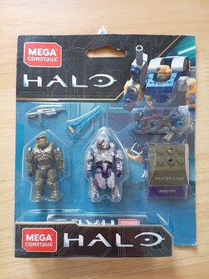 Halo Mega Construx Heroes Master Chief vs Arbiter GNN72 auf getragener FEHLDRUCKT Karte