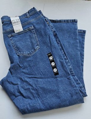 Style & Co Women's 22W Plus Size Easy Fit Best Friend Denim Jeans Medium Blue