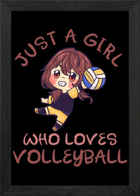 Just A Girl Who Loves Voll Gerahmtes Wandbild Poster Leinwanddruck Bild