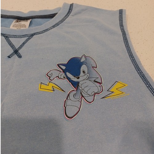 Sonic Boys Graphic Tank Blue Size 18 Flaws - Picture 3 of 7