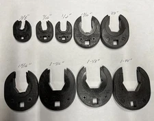 TAC TUBING APPLIANCE CO. 9 PIECE 3/8" DRIVE RATCHETING CROW FOOT SET