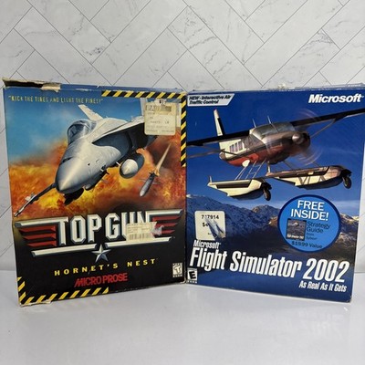 Top Gun Hornet's Nest & Microsoft Flight Simulator 2002  (PC Big Box) Complete