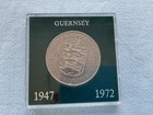 1972 GUERNSEY TWENTY-FIVE PENCE COIN CASED