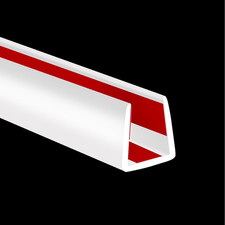 Rubber Edge Trim, Flexible Self-Adhesive U Shaped Peel and Stick Edge Banding, 3