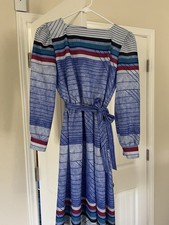 Women Vintage Ajax Long-Sleeve Dress Small 1980s