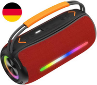 Aowoka Tragbarer Bluetooth Lautsprecher Mit Griff, 40W Leistungsstarker Musikbox