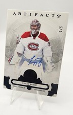 RARE 2017-18 UPPER DECK ARTIFACTS SSP BLACK AUTO #72 CAREY PRICE 1/5