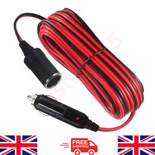 New 2M Car Cigarette Lighter 12V Extension Cable Adapter Socket Charger Lead