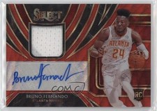 2019-20 Panini Select Rookie Jersey Red Wave Prizm Bruno Fernando Auto 0s5s