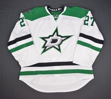 2015-16 Travis Moen Dallas Stars Game Used Worn NHL Hockey Jersey MeiGray