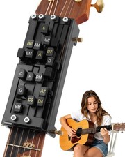 Guitar Chord Presser, Chords Trainer for Beginners and Arthritis Black