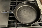 Wagner's 1891 Original Skillet 13-3/8 Inch Cast Iron w/ helper handle 2 Spouts