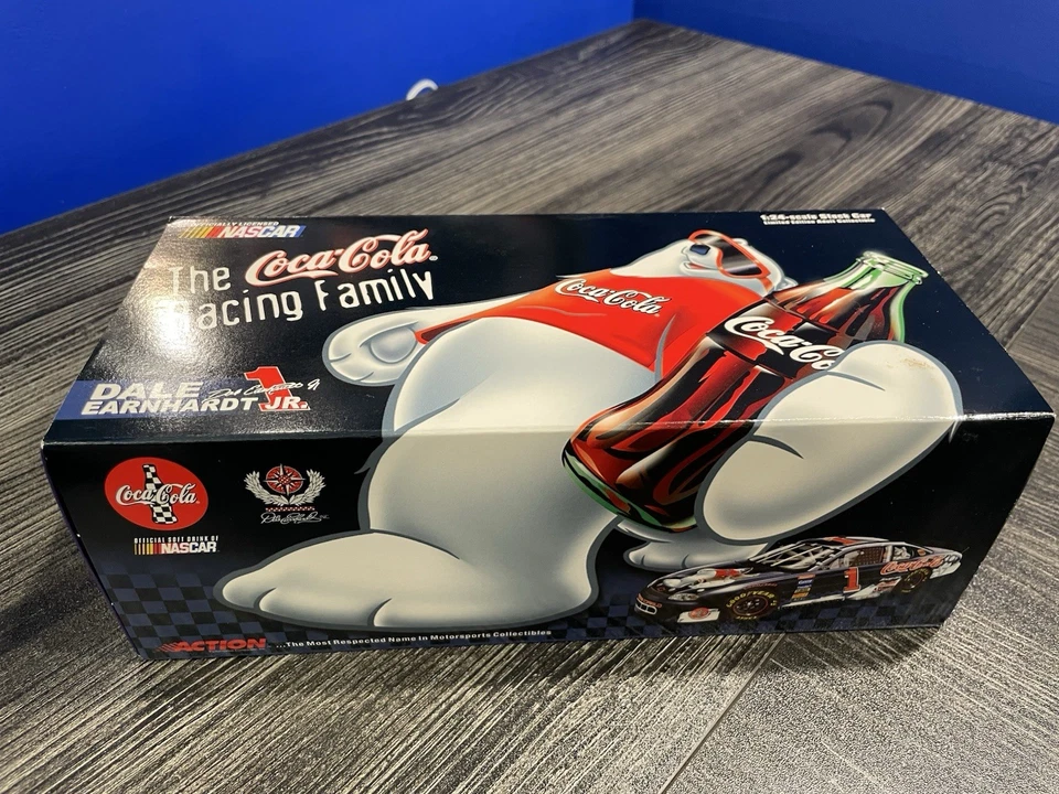 Oso polar Dale Earnhardt Jr. 1998 No.1 Coca Cola Monte Carlo NASCAR escala 1:24 Foto 2 de 4