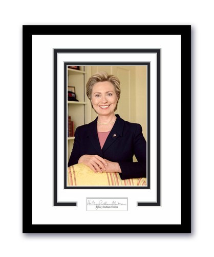 Hillary Clinton Autographed Signed 11x14 Framed Photo ACOA