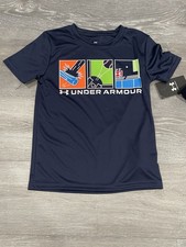 New Under Armour Boys Baseball Comic T-Shirt Size 6 NWT