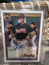 Chipper Jones 2026 Topps Series 1 91A-CJ Auto