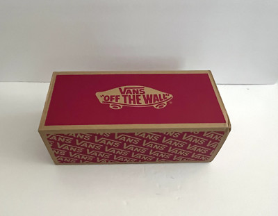 VANS Youth Women 12 x 4 x 4 in Empty Shoe BOX ONLY* Red Brown Gift w/ Tag Tissue