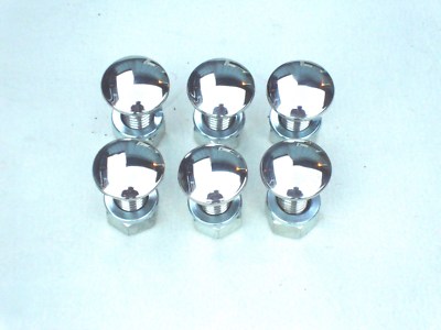 MIKES High Dome Chrome Bumper Bolts – 4-Pack For 1946-1955 Ford Cars & Trucks
