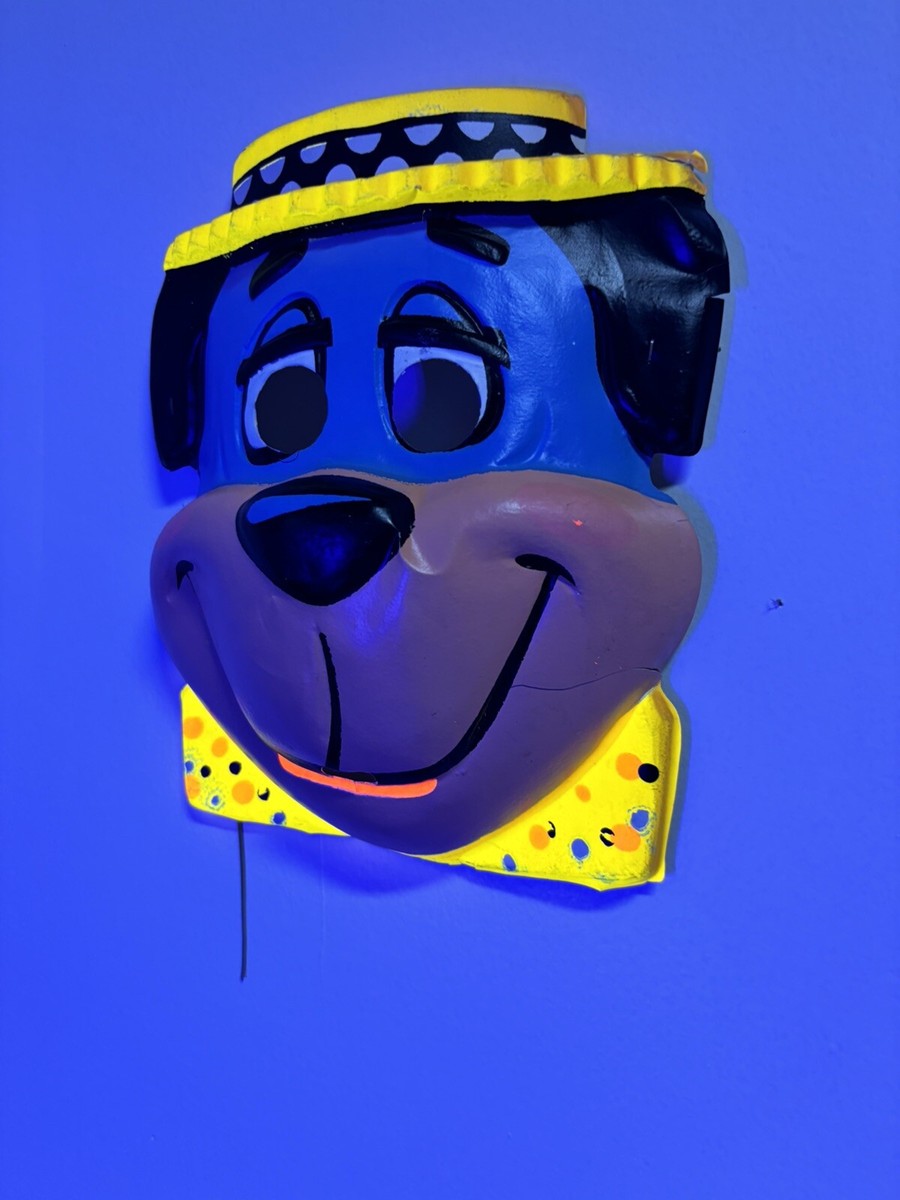 ビンテージマスクマンバンク Huckleberry Hound Collegeville Mask Ben Cooper Black Light Hanna