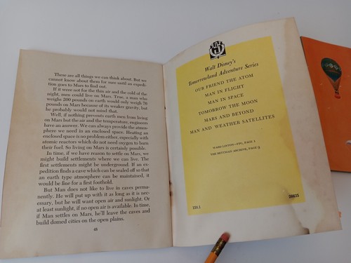 Walt Disney A Tomorrowland Adventure 1959 Paperback Books Lot Of 3 - Picture 6 of 10