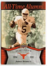 2011 James Brown Upper Deck University of Texas All-Time Alumni