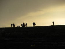 Photo 6x4 Out for a stroll Walkers are seen on Little Island in front of  c2020
