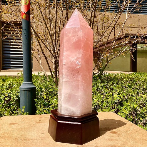 20.17LB Large natural powder crystal pillar, obelisk, mineral therapy