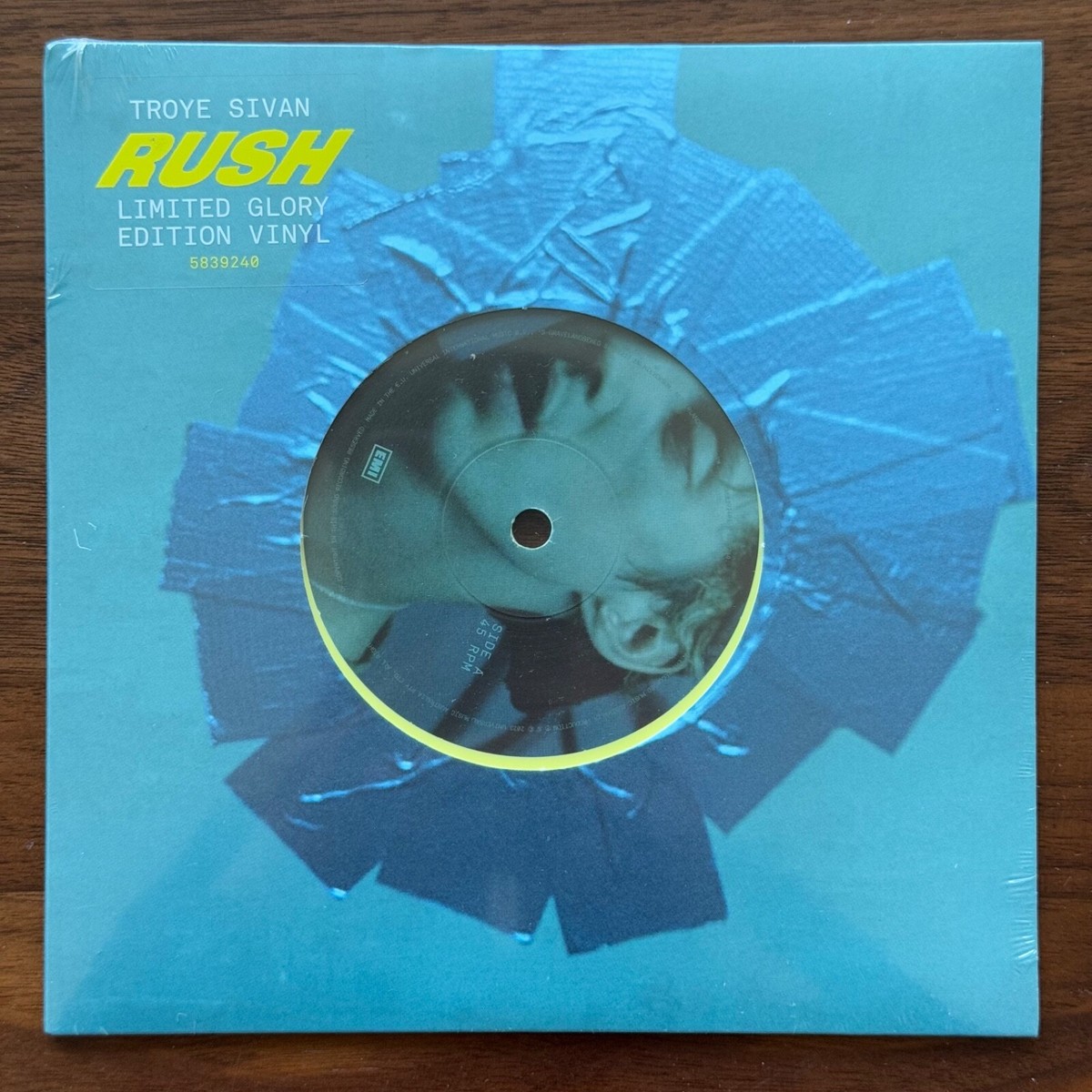 Troye Sivan - Rush - 🟡 Yellow 7” Single Vinyl Glory Edition - New