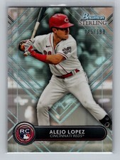 2022 Bowman Sterling Alejo Lopez ROOKIE CARD #145/199 - Cincinnati Reds. rookie card picture