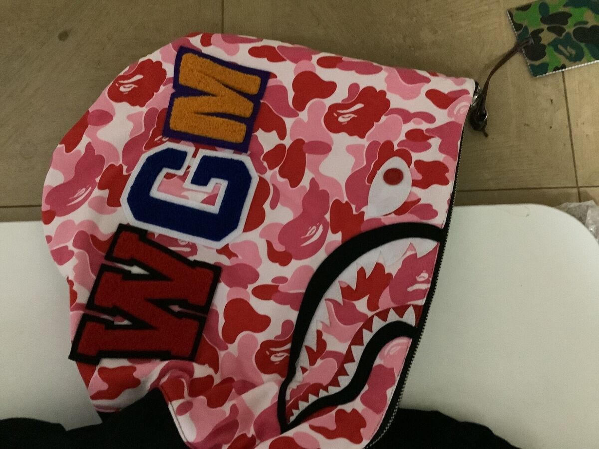 Authentic ape bape abc camo reversible shark full zip hoodie Authentic ape bape abc camo reversible shark full zip hoodie