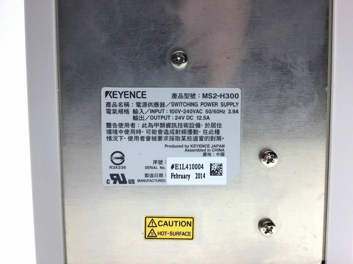 KEYENCE MS2-H300 3個 KEYENCE MS2-H300 SWITCHING POWER SUPPLY 100/240-VAC 3.9-A