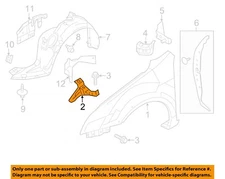 FORD OEM 10-12 Fusion Fender Fender Components-Fender Front Bracket 9E5Z16A024A