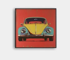 🏁 Pop Art Volkswagen Ads "Framed" Print 🚘 Andy Warhol Style | Giclée | COA V12