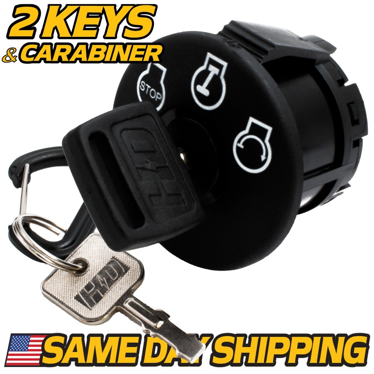 077-8076-00 Starter Ignition Key Switch fits Bad Boy Mowers w/ 2