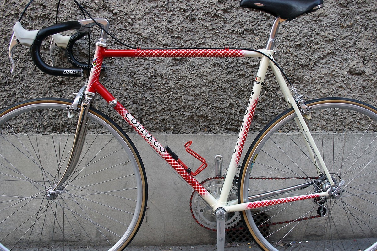 colnago super 1988 retinato campagnolo chorus italy steel bike eroica  vintage 3t