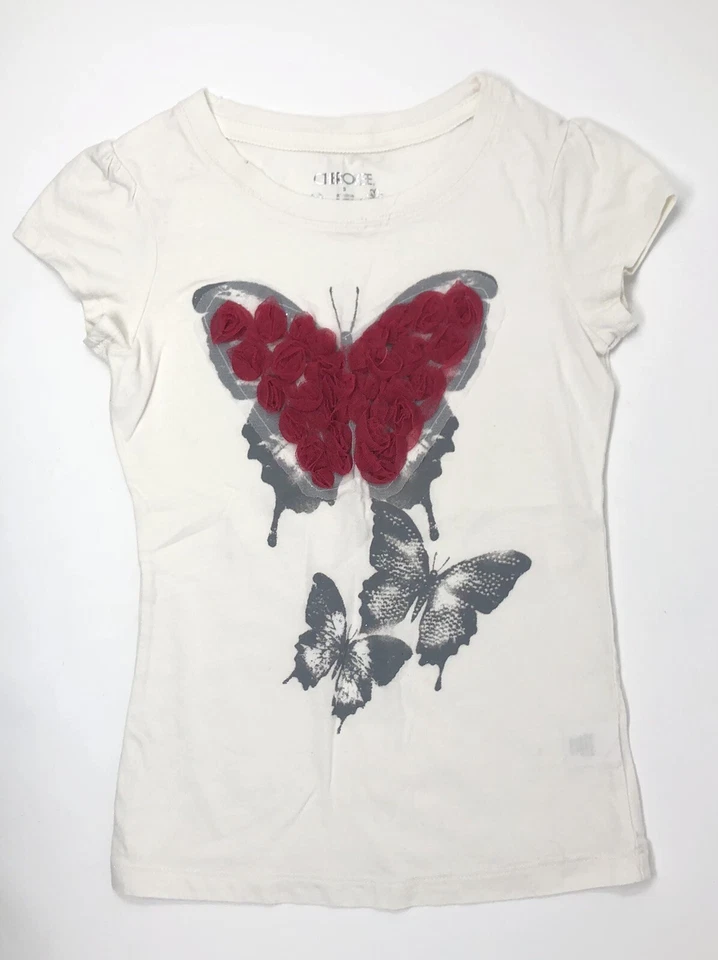 Camisa e calça borboleta rosa/prata Cherokee feminina tamanho pequeno (5) - Imagem 2 de 2