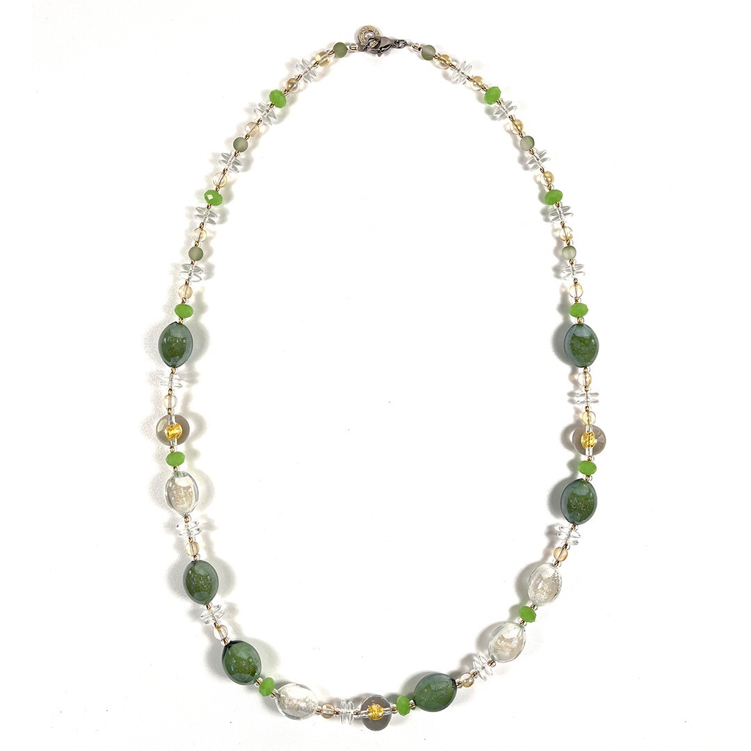 ANTICA MURRINA VENEZIA ART.CL3APE2408 COLLANA AIDA LONG VERDE 77CM