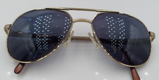 Vintage Halston H01 Gold Pilot Metal Sunglasses Japan FRAMES ONLY